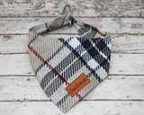 Bandana Black and Tan Tartan