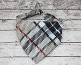 Bandana Black and Tan Tartan