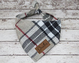 Bandana Black and Tan Tartan
