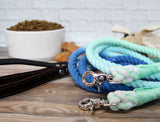 Rope Leash-Ombre Leather Handle